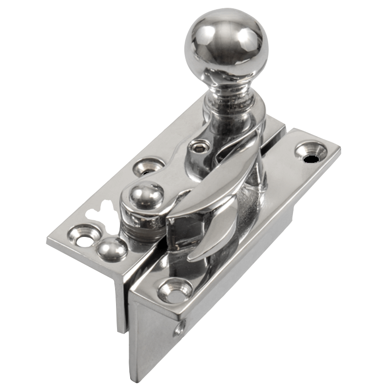 Polished Chrome Locking Security Hook Sash Fastener