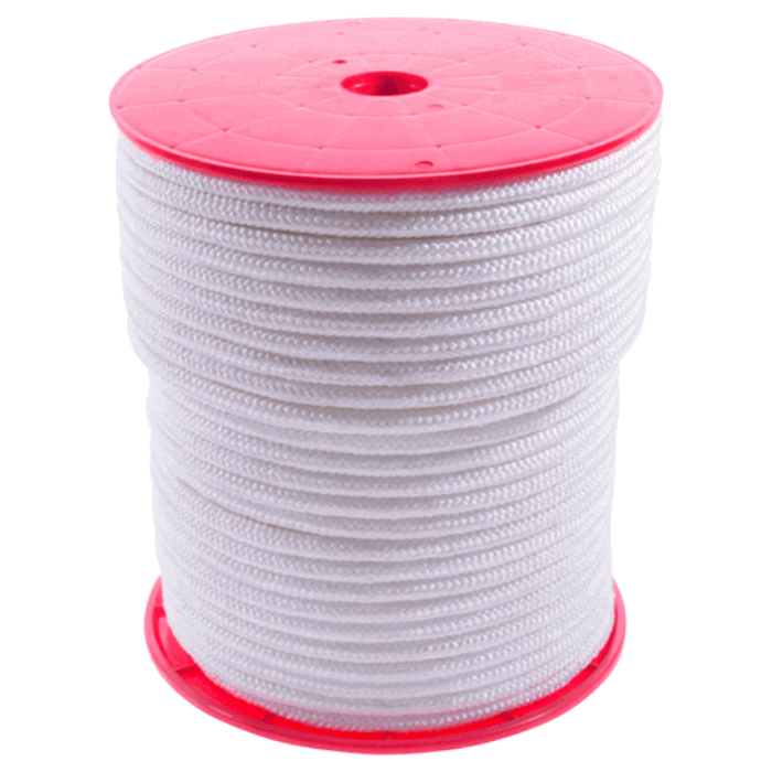 100mm White Nylon Sash Cord (8mm Diameter)
