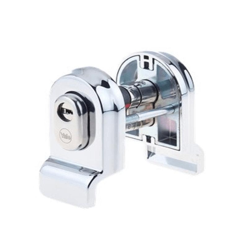 Polished Chrome Heritage High Security Cylinder Door Pull