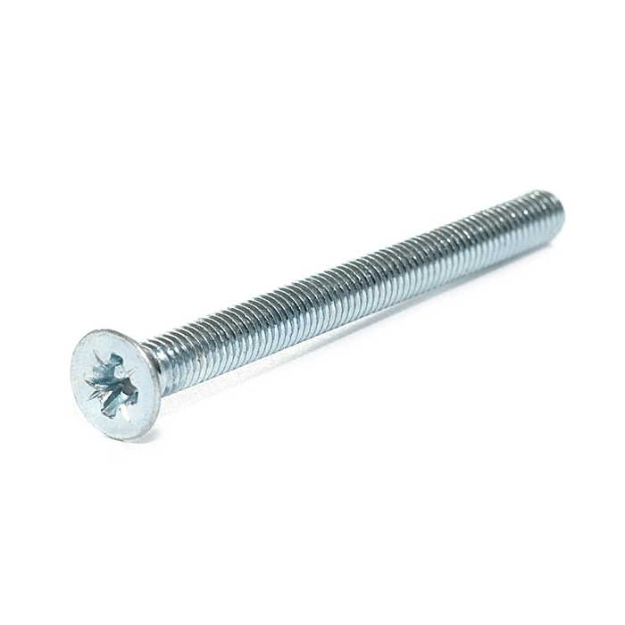 100mm M6 Machine Screws - Countersunk