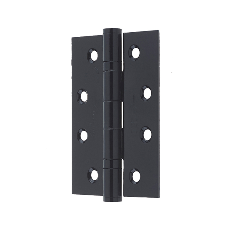 102x76x3mm Grade 201 Black Grade 13 Ball Bearing Hinges & Screws (Square Corners)