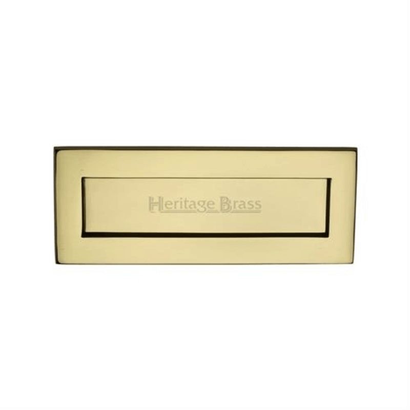 254x102mm Polished Brass Victorian Letter Plate