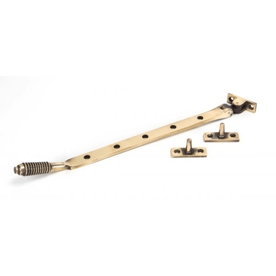 335mm Polished Bronze Reeded Casement Stay