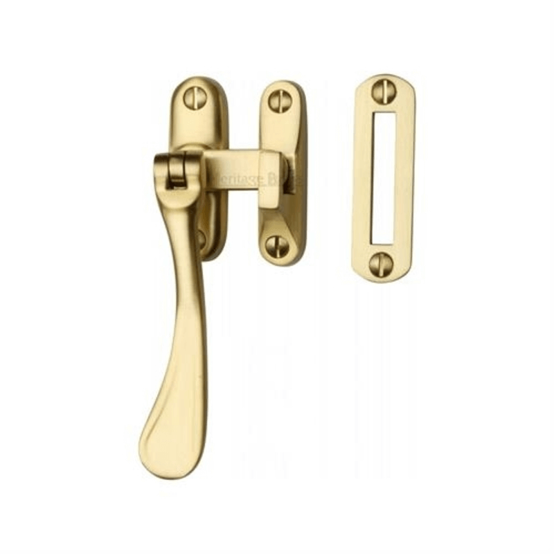 Satin Brass Spoon End Casement Fastener