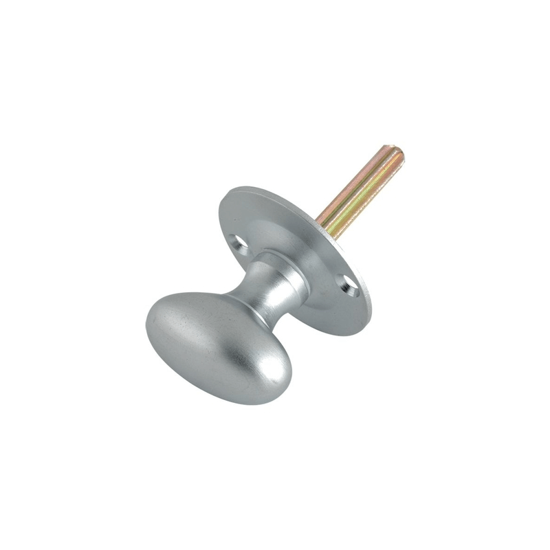 Satin Chrome Oval Thumbturn to suit Security Bolt