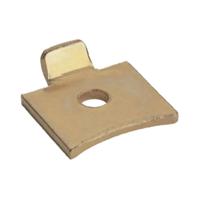 Self Colour Brass Single Flat Bookcase Stud
