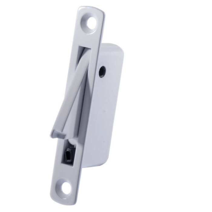 White Locking Sash Window Restrictor, Face Fix
