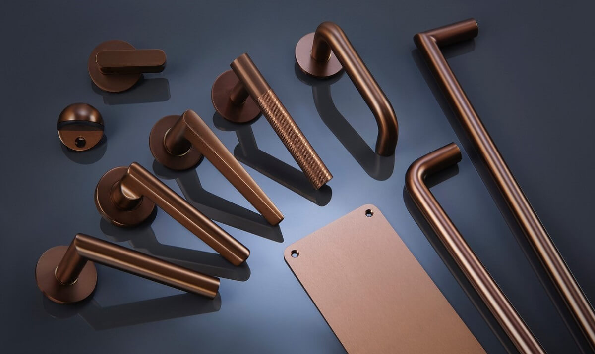 An assortment of consort door handles