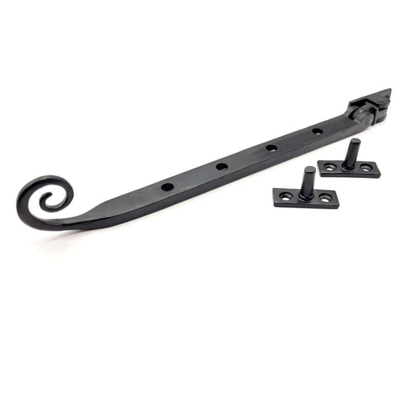 Cardea 254mm Monkeytail Casement Stay - Sheradised Black