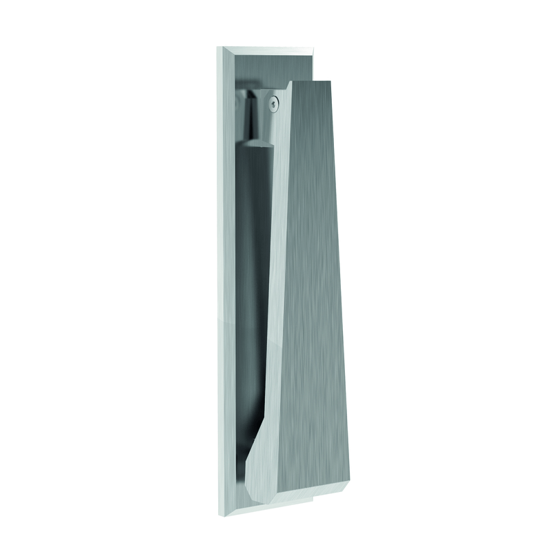 166mm Grade 316 Satin Stainless Steel (SSS) Slim Vertical Door Knocker