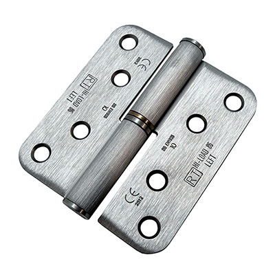 H086 85x76x2.5mm Grade 10 HI-LOAD Lift-Off Hinge (Radius Corners) - Grade 304 - Satin Stainless Steel (BSS) - LH